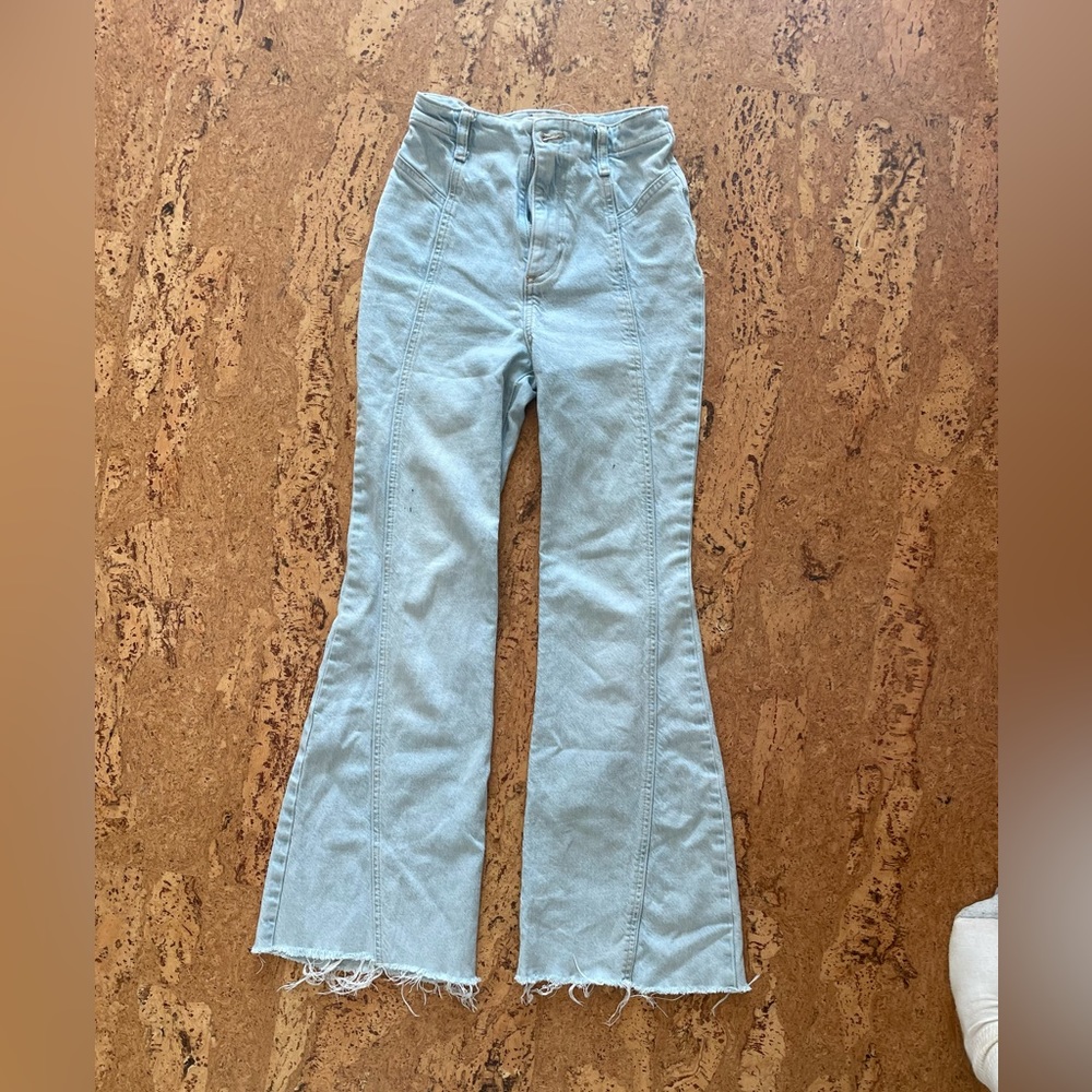 high waisted flare jeans